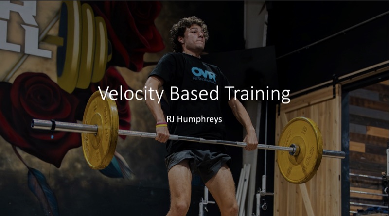 Velocity Based Training